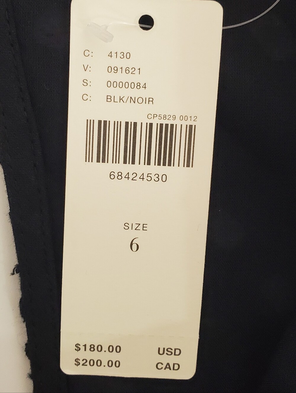 Maeve by Anthropologie Eyelet Wrap Midi Dress Size 6 NWT Black New - Picture 13 of 15